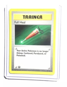 Casi nuevo 1ª edición Pokemon FULL HEAL Card BASE Set 82/102 Primera edición Shadowless WOTC - Imagen 1 de 1