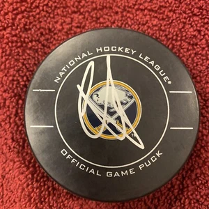 CODY HODGSON Signed Autographed NHL BUFFALO SABRES GAME PUCK *Free Shipping - Picture 1 of 1
