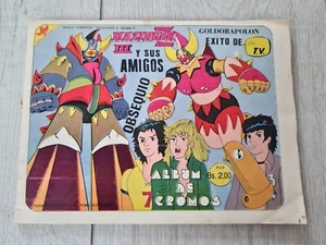 8- Album Cromos Completo MAZINGER Z Y SUS AMIGOS III GOLDORAPOLON Manga goldorak - Imagen 1 de 20