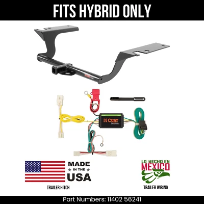 Enganche de remolque para Hyundai Sonata 2015 con cableado de 4 pines ajuste híbrido Curt 2 k 1,25" Foto 1 de 3