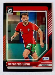 2024-25 Donruss Optic FIFA Bernardo Silva Black Prizm SP #1/1 Portugal Card #123 - Foto 1 di 2