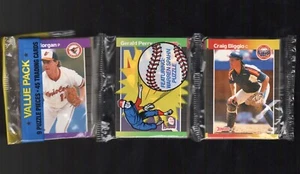 1989 Donruss Rack Pack 45 tarjetas Craig Biggio novato en la parte superior sellado de fábrica - Imagen 1 de 2