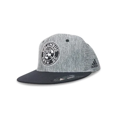 Columbus Crew SC Adidas MLS Equipo Primario Logo Estructurado Flex Ajustado Gorra Sombrero Foto 1 de 4