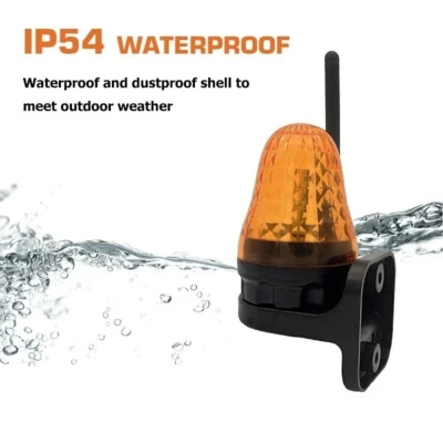 LED Warning light for Sliding Gate Opener 12-265V Alarm Lamp Signal Flash Light - Image 1 of 4