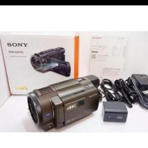 Sony 4K Video Camera Handycam Fdr-Axp35 Bronze Brown 10X Optical Camcorder - Picture 1 of 1