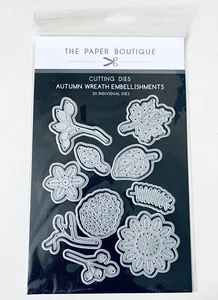 The Paper Boutique~Autumn Wreath Embellishments Cutting Dies~Fall, Leaf, Flowers - Picture 1 of 3