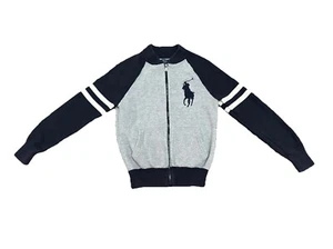 Navy/Gray: White Boys Polo Raloh Lauren Sweater w/ Zipper Size 4 (?)  See Pics - Picture 1 of 13