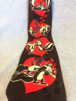 Corbata Looney Tunes Mania Pepe Le Pew and His Sweetie Too Foto 1 de 3