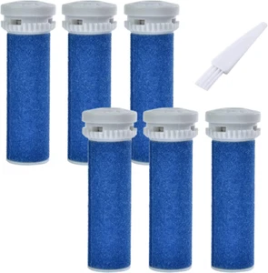 6 Pack Blue Extra Coarse Replacement Roller Refills Compatible with Scholl Expre - Picture 1 of 12