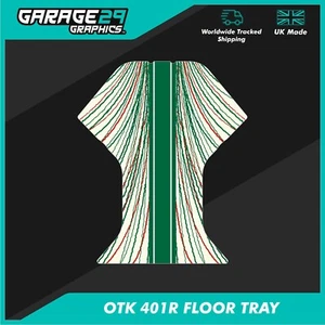 Tony Kart 2022 401R Floor Tray Sticker - Tough Textured Finish - Picture 1 of 1