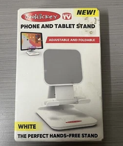 Doohickey Phone and Tablet Stand Adjustable and Foldable Hands Free White - Picture 1 of 4