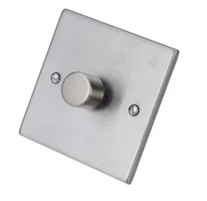 Interruptor de empuje atenuador SELECTRIC DSL109 400w 1 banda 2 vías, cromo satinado (66) - Imagen 1 de 3