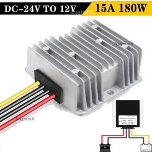 DC 24V to DC 12V Step Down Converter 15A 180W Power Reducer Regulator Auto Car - Picture 1 of 6