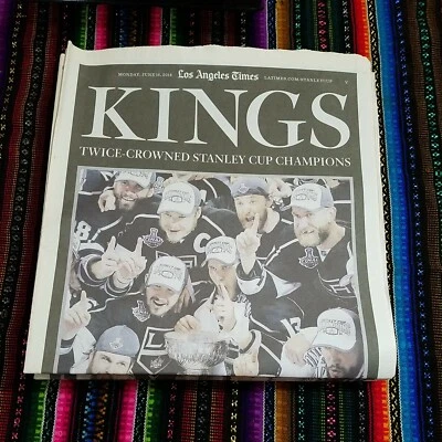 LA Kings Stanley Cup Champions 20-pg Special Section Los Angeles Times 06/16/14  - Image 1 of 4