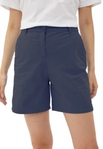 Armani Exchange Women's Blueberry Jelly solid Shorts Navy, Size 4 - Picture 1 of 3