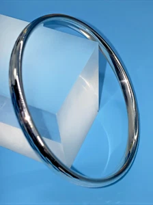 Sterling Silber gestempelt OT 925 Türkei Armreif Armband 2,7/8" Durchmesser NOS - Bild 1 von 12