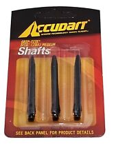 (NIP) (NOS) Accudart Grip-Tite 3/16" (2BA) Medium Aluminum Dart Shafts Engraved