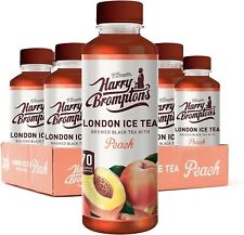 Harry Brompton's London Ice Tea. Made with Real Black Tea and Peach Juice. 70 No