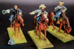 Bemaltes Confederate Mounted Commander Set American Civil Wargames - Bild 1 von 6