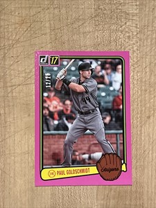2017 Panini Donruss PAUL GOLDSCHMIDT Retro 1983 Pink Border /25 #RV-1 SP ARI/STL