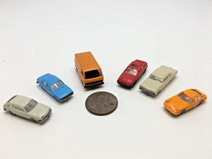 WIKING-VW Van-Porsche 911-Audi-Malibu-VW 411-Red 2dr Hatch-N SCALE VINTAGE CAR - Picture 1 of 24