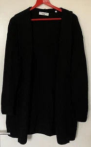 Marc O'Polo Denim Cardigan Strickjacke mit Kapuze Baumwolle schwarz S - Bild 1 von 4