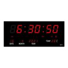 Wall-mounted Electronic Wall Clock Temperature Display Table Clock  For Bedroom