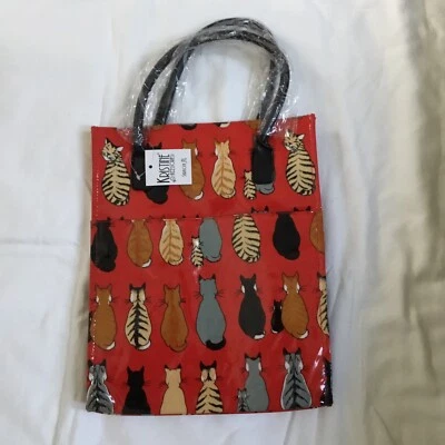 Kristine Acessories Bag Red With Cat Print - Image 1 of 4
