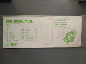 FIAT 124 TT FIAT 132 TT SERIE GUARNIZIONI SMERIGLIO TESTATA NUOVO N10651 - Picture 1 of 2