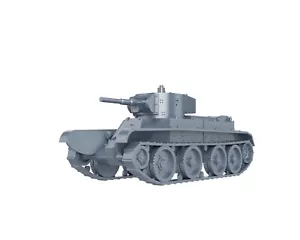 WWII SOVIET USSR - BT-5 LIGHT TANK - 1/48 1/56 1/72 1/87 1/100 3D PRINTED - Imagen 1 de 5