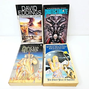 Science Fiction Fantasy Vintage Paperback Books x 4 Enchanters' End Game - Picture 1 of 23