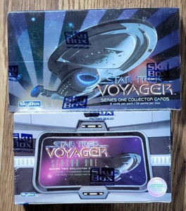 Star Trek Voyager Serie Uno y Serie Dos Juego de Caja de Tarjetas Coleccionables Sellado - Imagen 1 de 3