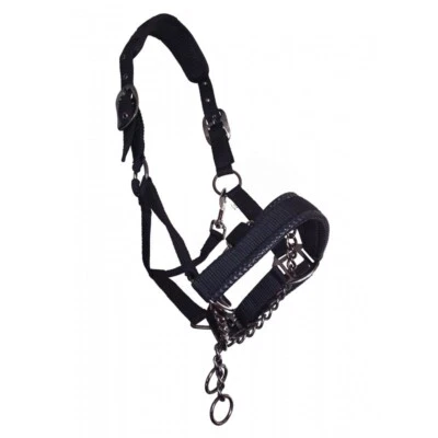 SHELDON CONTROL HEADCOLLAR MIT KETTE NEOPREN PONY BIS EXTRA VOLL *PORTOFREI*