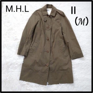 MHL. MARGARET HOWELL Spring Coat 100% Cotton Khaki SizeⅡ(US:S) - Picture 1 of 12