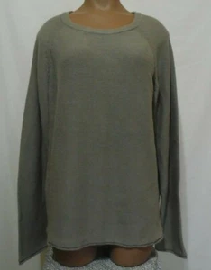 H&M Women’s Beige Linen Cotton Blend Sweater Size L - Picture 1 of 3