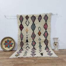 Berber Rug Moroccan Handmade  3'1"x 5' Azilal Tribal Wool Carpet Authentic