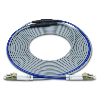 100M Armored MultiMode OM1/2 Duplex Fiber Optical Patch Cord LC-LC Pigtail Cable - Image 1 of 4
