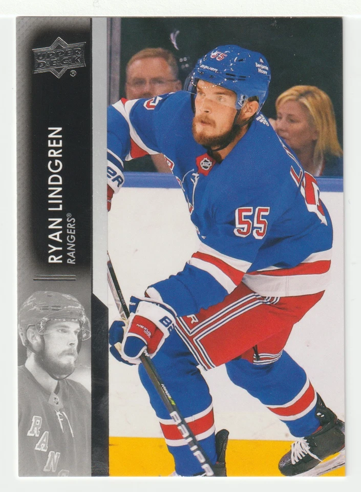 Ryan Lindgren - New York Rangers (NHL Hockey Card) 2021-22 Upper Deck # 369 Mint - Image 1 of 1