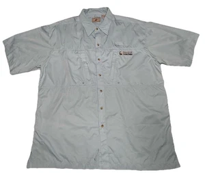 Hook & Tackle Technical Fishing Shirt XL Blue Quick Dry UPF Sun Protection - Picture 1 of 8