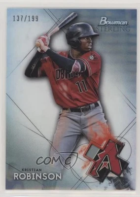 2021 Bowman Sterling Prospects Refractor /199 Kristian Robinson #BSP-1 - Image 1 of 2