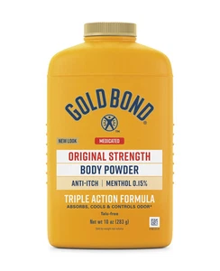 Polvo corporal medicado Gold Bond triple acción 4 OZ cada uno envío rápido - Imagen 1 de 3