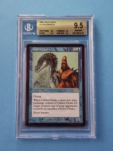 Lista di riserva MTG Dorata Drake Urza's Saga! Classificato BGS QUAD 9.5 GEM COME NUOVO!!! - Foto 1 di 2