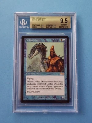 Gilded Drake Urza's Saga MTG Reserve List! Graded BGS QUAD 9.5 GEM MINT!!! - Image 1 of 2
