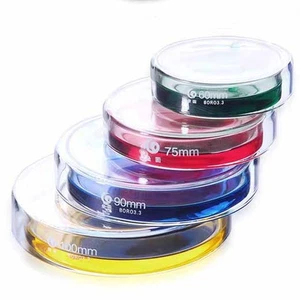 Laboratorio de Química 60-200 mm Cristalería Placas de Petri resistentes al calor 1-10 piezas - Imagen 1 de 36