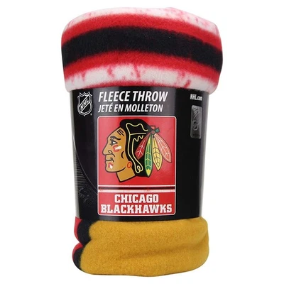 Manta polar Chicago Blackhawks estilo desvanecido NHL nueva con licencia NHL Foto 1 de 4