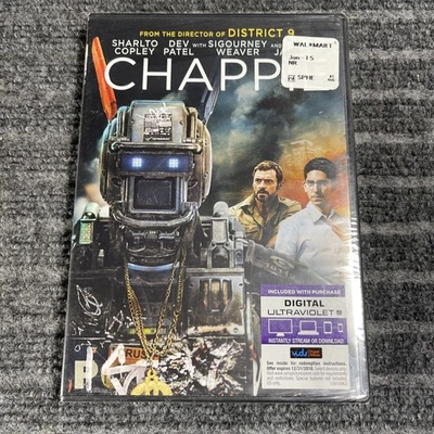 Chappie (DVD, 2015) Sigourney Weaver Hugh Jackman Brandon Auret NEW/SEALED - Image 1 of 2