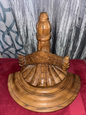 "Ménsula de madera tallada vintage 12,5 x 15"" carcasa como base" Foto 1 de 4