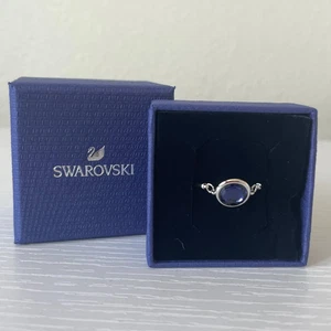 Swarovski Tahlia ring Round, Blue, Rhodium plated size 7 / EUR 55 - Picture 1 of 8