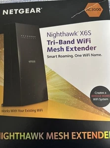 NETGEAR Nighthawk X6S AC3000 Tri-band Wi-Fi Mesh Extender EX8000 - Photo 1/3