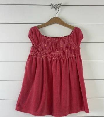 Niñas GYMBOREE Talla 2T Vestido Calado Coral Rosa Terry Pez Dorado Tropical Jardín Foto 1 de 4